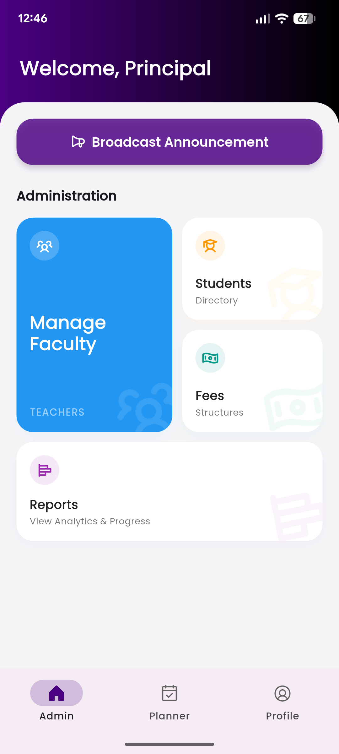 Orbit administrator dashboard
