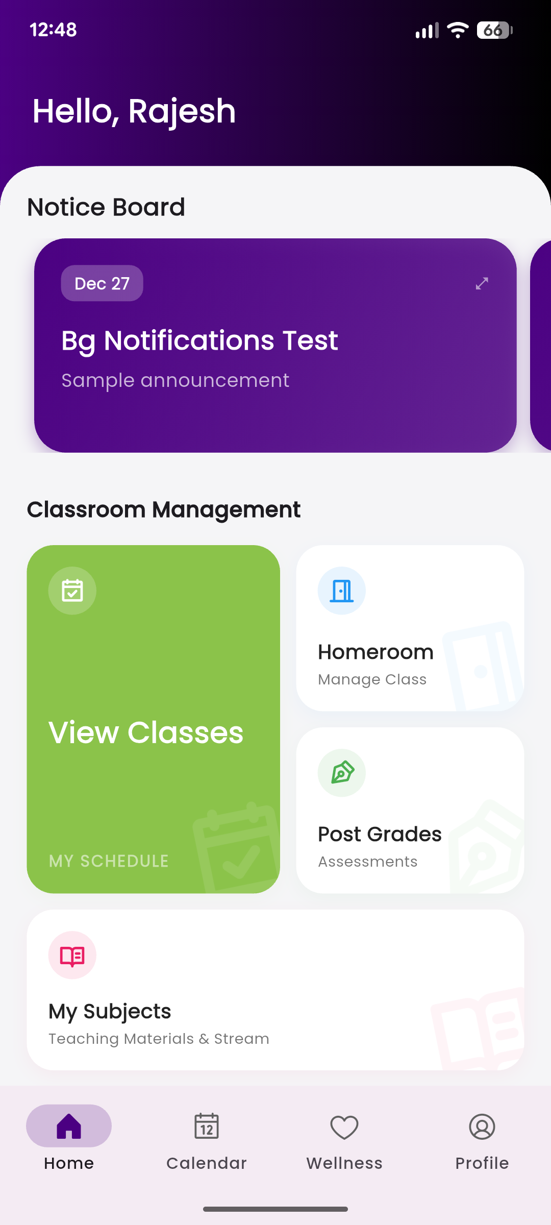 Orbit teacher dashboard